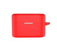 GIOPUEY Cover per Soundcore Liberty Buds 2, Silicone Custodia | Leggero e Sottile Morbida Silicone Custodia, Antigraffi, Tocco Morbido e Confortevole, lavabile, Red