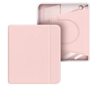 GIOPUEY Cover per Tolino Vision Color/Vision 6, Custodia Girevole a 360 Gradi Design Magnetico Rimovibile, Custodia Protettiva Regolabile con Supporto Posteriore Trasparente - Pink