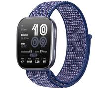 GIOPUEY Nylon Cinturini Compatibile con Amazfit Bip 6, 22mm Traspirante Sport Loop Cinturino in Morbido Nylon Intrecciato, Donne Uomo - Blue