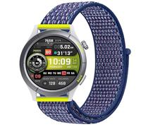 GIOPUEY Nylon Cinturini Compatibile con Amazfit Cheetah Round, 22mm Traspirante Sport Loop Cinturino in Morbido Nylon Intrecciato, Donne Uomo - Blue