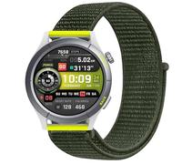 GIOPUEY Nylon Cinturini Compatibile con Amazfit Cheetah Round, 22mm Traspirante Sport Loop Cinturino in Morbido Nylon Intrecciato, Donne Uomo - Green