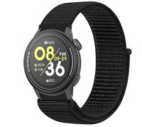 GIOPUEY Nylon Cinturini Compatibile con COROS Pace 4, Traspirante Sport Loop Cinturino in Morbido Nylon Intrecciato, Donne Uomo - Black