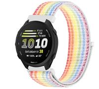 GIOPUEY Nylon Cinturini Compatibile con Garmin Forerunner 170, Traspirante Sport Loop Cinturino in Morbido Nylon Intrecciato, Donne Uomo - Colorful