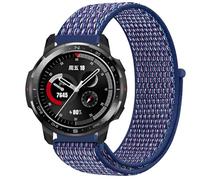 GIOPUEY Nylon Cinturini Compatibile con HONOR Watch GS PRO, 22mm Traspirante Sport Loop Cinturino in Morbido Nylon Intrecciato, Donne Uomo - Blue