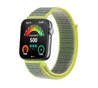 GIOPUEY Nylon Cinturini Compatibile con Huawei Wacth Fit 4/Fit 4 Pro/Fit 3, Traspirante Sport Loop Cinturino in Morbido Nylon Intrecciato, Donne Uomo - yellow