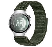 GIOPUEY Nylon Cinturini Compatibile con Huawei Watch 5 42mm/GT 5 Pro 42/GT 5/4 41mm, Traspirante Sport Loop Cinturino in Morbido Nylon Intrecciato, Donne Uomo - Green