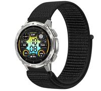 GIOPUEY Nylon Cinturini Compatibile con KOSPET Tank T4C, Traspirante Sport Loop Cinturino in Morbido Nylon Intrecciato, Donne Uomo - Black