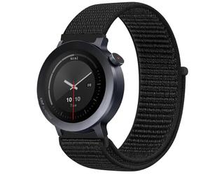 GIOPUEY Nylon Cinturini Compatibile con Nothing CMF Watch 3 Pro, Traspirante Sport Loop Cinturino in Morbido Nylon Intrecciato, Donne Uomo - Black