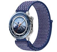 GIOPUEY Nylon Cinturini Compatibile con OnePlus Watch 3, 22mm Traspirante Sport Loop Cinturino in Morbido Nylon Intrecciato, Donne Uomo - Blue