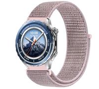 GIOPUEY Nylon Cinturini Compatibile con OnePlus Watch 3, 22mm Traspirante Sport Loop Cinturino in Morbido Nylon Intrecciato, Donne Uomo - Pink