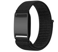 GIOPUEY Nylon Cinturini Compatibile con Polar Loop, Traspirante Sport Loop Cinturino in Morbido Nylon Intrecciato, Donne Uomo - Black