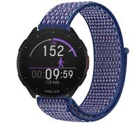 GIOPUEY Nylon Cinturini Compatibile con Polar Pacer, 20mm Traspirante Sport Loop Cinturino in Morbido Nylon Intrecciato, Donne Uomo - Blue
