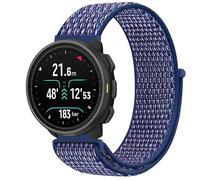 GIOPUEY Nylon Cinturini Compatibile con SUUNTO Nautic S, Traspirante Sport Loop Cinturino in Morbido Nylon Intrecciato, Donne Uomo - Blue