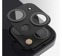 GIOPUEY Pellicola Fotocamera per iPhone 13, iPhone 13 Mini Protector pantalla [Materiale 2 in 1] Bordo in Metallo + Pellicola Protettiva - Black