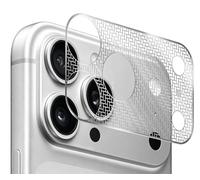 GIOPUEY Pellicola Fotocamera per iPhone 17 PRO Max, Protettore di Caméra Piattaforma dell'Obiettivo, Materiale Metallo Morbido e Leggero, Protezione Fotocamera - Silver 2 Pezzi