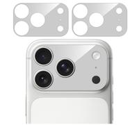 GIOPUEY Pellicola Fotocamera per iPhone 17 PRO, Protettore di Caméra Piattaforma dell'Obiettivo, Vetro Temperato, Protezione Fotocamera - 2 Pezzi Silver