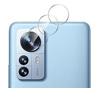 GIOPUEY Pellicola Fotocamera per Xiaomi 12/12S/12X, [3 Pezzi] 2.5D Ultra Sottile Vetro Temperato [Resistente ai Graffi] Protezione Fotocamera per Xiaomi 12/12S/12X