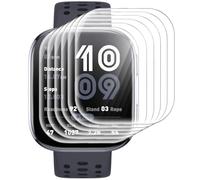 GIOPUEY Pellicola Protettiva per Amazfit Bip 6, [6 Pezzi] Flessibile TPU Schermo Protezione Pellicola [Extra-Sottile] [Anti-graffio] - Trasparente