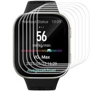 GIOPUEY Pellicola Protettiva per Amazfit Bip Max, [6 Pezzi] Flessibile TPU Schermo Protezione Pellicola [Extra-Sottile] [Anti-graffio] - Trasparente