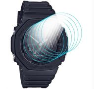 GIOPUEY Pellicola Protettiva per Casio GA-2100, [6 Pezzi] Flessibile TPU Schermo Protezione Pellicola [Extra-Sottile] [Anti-graffio] - Trasparente