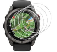 GIOPUEY Pellicola Protettiva per Garmin Fenix 8 PRO MICROLED 51MM, [4 Pezzi] Vetro temperato Schermo Protezione Pellicola [Copertura Completa] [Anti-graffio] - Trasparente