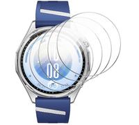 GIOPUEY Pellicola Protettiva per Huawei Watch GT 7 46mm, [4 Pezzi] Vetro temperato Schermo Protezione Pellicola [Copertura Completa] [Anti-graffio] - Trasparente