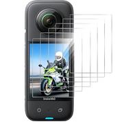 GIOPUEY Pellicola Protettiva per Insta360 X5, [6 Pezzi] Flessibile TPU Schermo Protezione Pellicola [Extra-Sottile] [Anti-graffio] - Trasparente