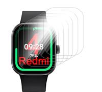 GIOPUEY Pellicola Protettiva per Redmi Watch 4, [6 Pezzi] Flessibile TPU Schermo Protezione Pellicola [Extra-Sottile] [Anti-graffio] - Trasparente