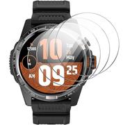 GIOPUEY Pellicola Protettiva per TicWatch Atlas, [4 Pezzi] Vetro temperato Schermo Protezione Pellicola [Copertura Completa] [Anti-graffio] - Trasparente