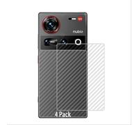 GIOPUEY Pellicola Protettiva Retro Compatibile con Nubia Z70 Ultra, [4 Pezzi] 0.1mm Ultra-Sottile Morbido Back Protector Flim [Anti Impronta Digitale]