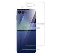 GIOPUEY Pellicola Protettiva Retro Compatibile con Samsung Galaxy Z Flip 7, 2+2 Pezzi Vetro Temperato Retro Pellicola, Alta Trasparenza, AntiGraffio, Antiscivolo - Transparent