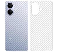 GIOPUEY Pellicola Protettiva Retro Compatibile con Vivo V60 Lite, [4 Pezzi] 0.1mm Ultra-Sottile Morbido Back Protector Flim [Anti Impronta Digitale]