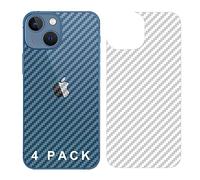 GIOPUEY Pellicola Protettiva Retro per iPhone 13 Mini, [4 Pezzi] 0.1mm Ultra-Sottile Morbido Back Protector Flim [Anti Impronta Digitale] [Prevenzione dei Graffi]