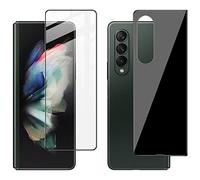 GIOPUEY Pellicola Prottetiva Compatibile con Samsung Galaxy Z Fold 4, con Retro Pellicola, Vetro Temperato, Ultra Sottile, Cover Compatibile, Resistente ai Graffi - Black
