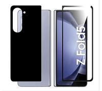 GIOPUEY Pellicola Prottetiva Compatibile con Samsung Galaxy Z Fold 5, con Retro Pellicola, Vetro Temperato, Ultra Sottile, Cover Compatibile, Resistente ai Graffi - Black