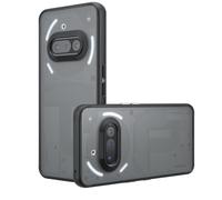 GIOPUEY per Nothing Phone 4a Custodia, Cover Rigida in PC + Morbida in TPU, Custodia Opaco, Airbag Anti-Caduta, Nessun Ingiellimento - Black