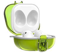 GIOPUEY Rigida Cover Compatibile con Samsung Galaxy Buds FE/Buds Pro/Buds Live/Buds 2/Buds 2 Pro, Clear PC Custodia, Non ingiallente Case Cover - Verde