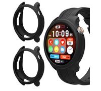 GIOPUEY Silicone Cover per Amazfit Balance, [2 Pezzi] Morbido TPU Silicone Case Protettiva, Ultra-Sottile, Amazfit Balance Custodia - Black