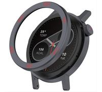 GIOPUEY Stile della Lunetta per Cmf Watch PRO 2, Bezel Styling Ring Acciaio Inossidabile Anello della Lunetta, Anello Protettivo in Metallo in Lega di Alluminio - Grey/Red