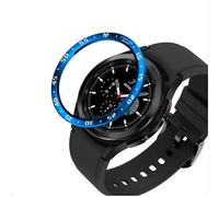 GIOPUEY Stile della Lunetta per Samsung Galaxy Watch 4 Classic 46mm, Bezel Styling Ring Acciaio Inossidabile Anello della Lunetta, Anello Protettivo in Metallo in Lega di Alluminio - A-Blue