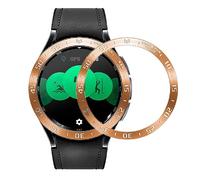GIOPUEY Stile della Lunetta per Samsung Galaxy Watch 6 Classic 43MM, Bezel Styling Ring Acciaio Inossidabile Anello della Lunetta, Anello Protettivo in Metallo in Lega di Alluminio - A-Rose Gold