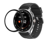 GIOPUEY Stile della Lunetta per Samsung Galaxy Watch 8 Classic, Bezel Styling Ring Acciaio Inossidabile Anello della Lunetta, Anello Protettivo in Metallo in Lega di Alluminio - FY-Black