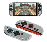 GIOPUEY Trasparente Cover Compatibile con Nintendo Switch 2 Joy-Con Controller, Custodia TPU, Ultrasottile Case Cover, Antiurto, Resistente ai Graffi - Trasparente