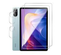 GIOPUEY Vetro Temperato Compatibile con Redmi Pad 2 2025, 2 Pezzi Pellicola Prottetiva e 2 Pezzi Pellicola Fotocamera, HD, Resistente ai Graffi, Senza Bolle (Transparent)