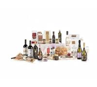 GIORDANO Cesti Natalizi Gourmet con 16 Specialità Dolci e Salate, Panettone, Cotechino al Barolo, Praline alla Grappa, Lenticchie, Vini e Sapori della Tradizione