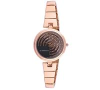 Giordano Orologio analogico alla moda da donna, resistente all'acqua, con quadrante tempestato di cristalli e cinturino in metallo dal design unico per completare il tuo look, regalo ideale per donne,