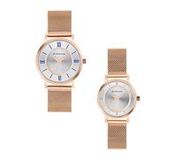 Giordano Orologio analogico alla moda unisex per adulti, resistente all'acqua, alla moda, forma rotonda, con meccanismo a 3 lancette, orologio da polso per ragazze e ragazzi per completare il tuo