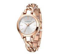 Giordano Orologio analogico moderno da donna - quadrante elegante con esclusivo cinturino a catena e elegante cinturino in acciaio inox, bianco, casual