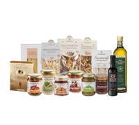 GIORDANO VINI Delizie Mediterranee - 16 Specialità Gastronomiche Dolci e Salate, Pasta Artigianale, Sughi, Conserve e Olio Extravergine, Selezione Gourmet con Confezione Regalo