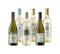 Giordano Vini - Set Vino 6 Bottiglie 4500ml, Vini DOC e IGT Italiani, Vino Bianco Pregiato Da Regalare, Confezioni Vino Degustazione Italia Bianchi d’Autore e Aromi d’Italia